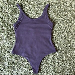 Girlfriend Collective Scoop Neck Thong Bodysuit